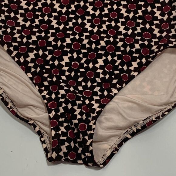 Kate Spade Women's Floral Tile Triangle One Piece Swimsuit Multi-Color Size XS - Picture 2 of 7